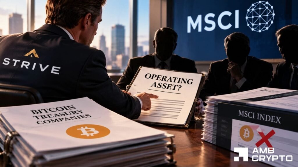 Strive Challenges MSCI Proposal on Bitcoin Treasuries